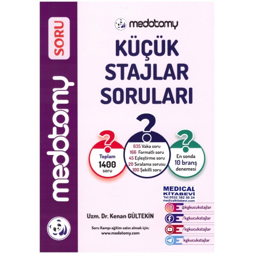 Medotomy Küçük Stajlar Soruları / Kenan Gültekin